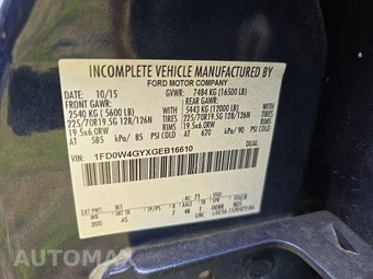 2016 Ford Super Duty F-450 Cab Chassis XL Crew Cab DRW - miniatura 15
