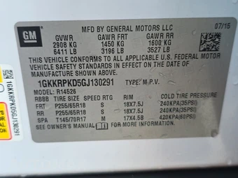 2016 GMC Acadia SLE-2 3SB – miniatura 15