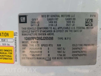 2016 GMC Acadia SLE-2 3SB – miniatura 5