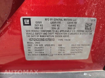 2016 GMC Canyon SLE Crew Cab Medium Bed 2LE - miniatura 2