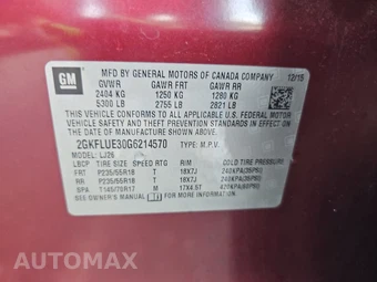 2016 GMC Terrain SLT 4SA – miniatura 14