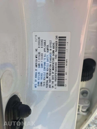 2016 Honda Accord Sedan EX-L - miniatura 5