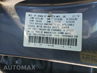 2016 Honda Accord Sedan EX-L - miniatura 14
