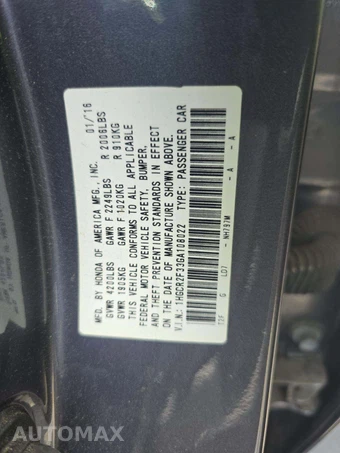 2016 Honda Accord Sedan LX - miniatura 5