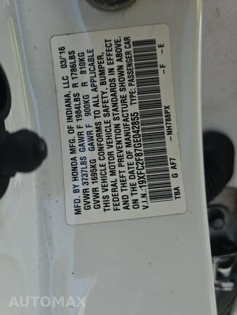 2016 Honda Civic Sedan EX w/Honda Sensing - miniatura 15