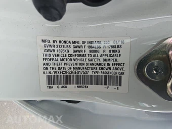 2016 Honda Civic Sedan LX - miniatura 14