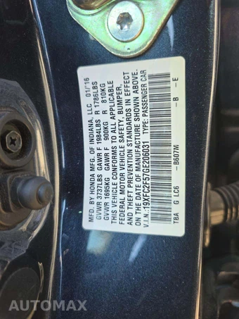2016 Honda Civic Sedan LX - miniatura 5