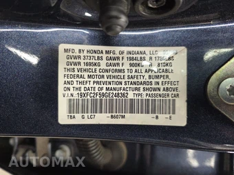 2016 Honda Civic Sedan LX - miniatura 14