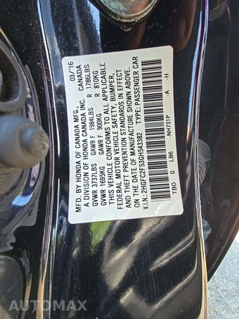 2016 Honda Civic Sedan LX – miniatura 5