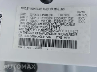2016 Honda CR-V SE - miniatura 5