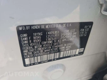 2016 Honda HR-V EX-L w/Navigation - miniatura 2