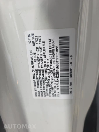 2016 Honda Odyssey EX-L 118.1" WB - miniatura 15