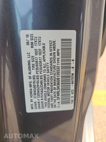 2016 Honda Odyssey SE 118.1" WB - miniatura 15