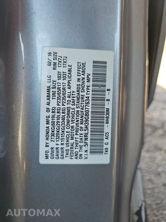 2016 Honda Odyssey SE 118.1" WB - miniatura 15