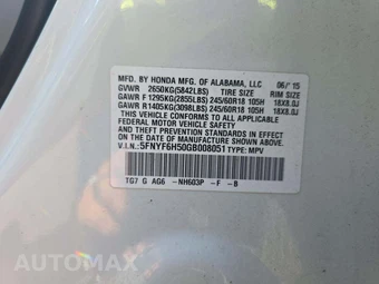 2016 Honda Pilot EX-L - miniatura 2