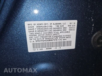 2016 Honda Pilot EX-L - miniatura 15