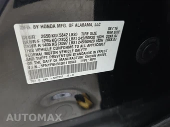 2016 Honda Pilot Touring w/Navigation & RES - miniatura 15