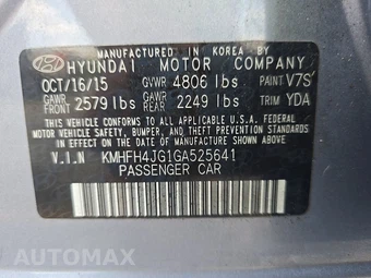 2016 Hyundai Azera Limited - miniatura 14