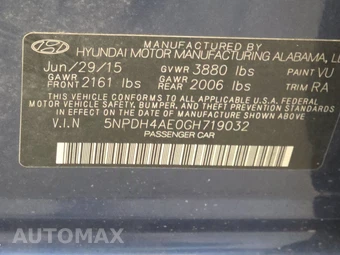 2016 Hyundai Elantra SE Sedan – miniatura 14
