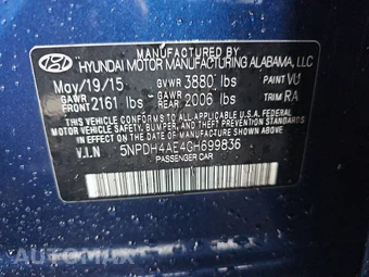 2016 Hyundai Elantra SE Sedan - miniatura 14