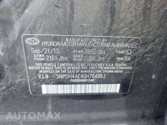 2016 Hyundai Elantra SE Sedan – miniatura 2