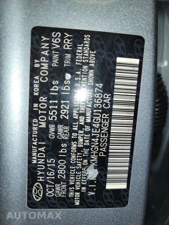 2016 Hyundai Genesis 3.8 Sedan – miniatura 14