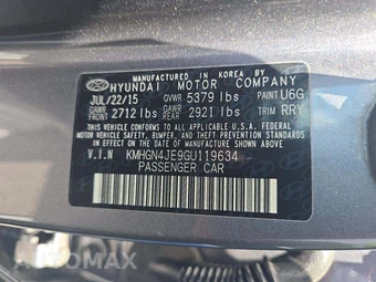 2016 Hyundai Genesis 3.8 Sedan – miniatura 5
