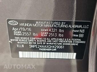 2016 Hyundai Sonata Eco w/Tire Kit - miniatura 14