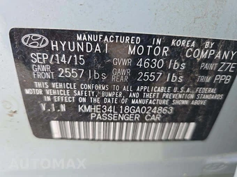 2016 Hyundai Sonata Hybrid Limited - miniatura 2