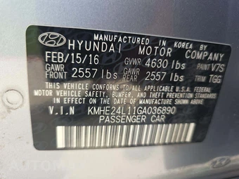 2016 Hyundai Sonata Hybrid SE – miniatura 2
