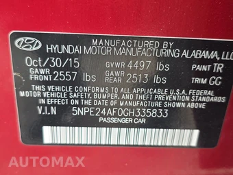 2016 Hyundai Sonata SE – miniatura 14