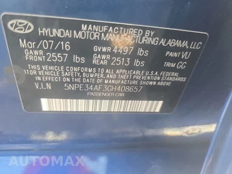 2016 Hyundai Sonata Sport – miniatura 14