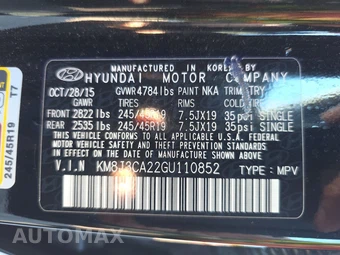 2016 Hyundai Tucson Limited – miniatura 14