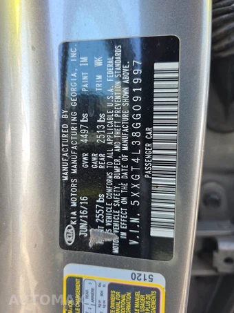 2016 Kia Optima LX – miniatura 14