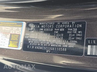 2016 Kia Sedona SX 120.5" WB – miniatura 15