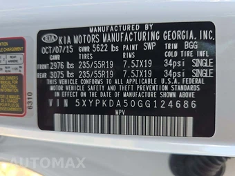2016 Kia Sorento SX - miniatura 5