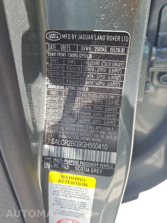 2016 Land Rover Discovery Sport HSE - miniatura 14