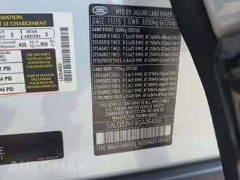 2016 Land Rover Range Rover HSE - miniatura 5