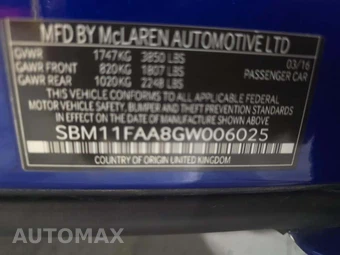 2016 McLaren 650S Spider Convertible – miniatura 2