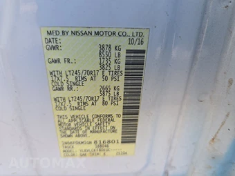 2016 Nissan NV1500 Cargo S 146.1" WB - miniatura 13