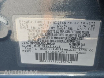 2016 Nissan Versa SV – miniatura 14