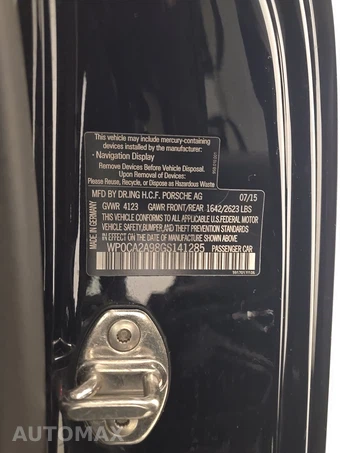 2016 Porsche 911 Carrera Cabriolet Black Ed – miniatura 15