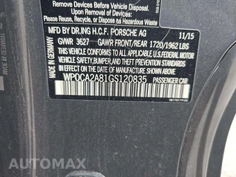 2016 Porsche Boxster – miniatura 2