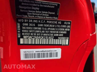 2016 Porsche Cayman GT4 – miniatura 5