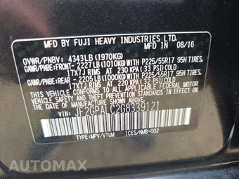 2016 Subaru Crosstrek 2.0i Limited - miniatura 5