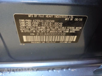 2016 Subaru Impreza Sedan 2.0i - miniatura 14