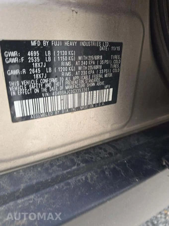 2016 Subaru Outback 2.5i Limited – miniatura 5