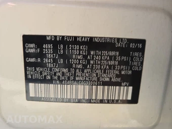 2016 Subaru Outback 2.5i Limited – miniatura 14