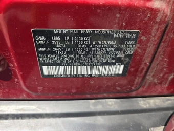 2016 Subaru Outback 2.5i Limited – miniatura 14