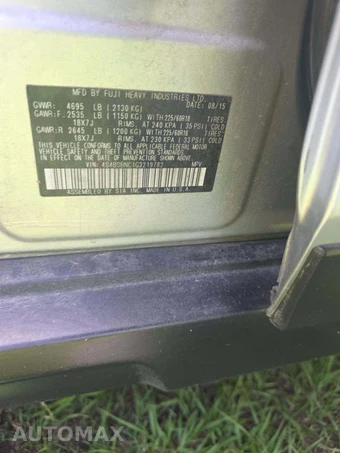 2016 Subaru Outback 2.5i Limited – miniatura 5